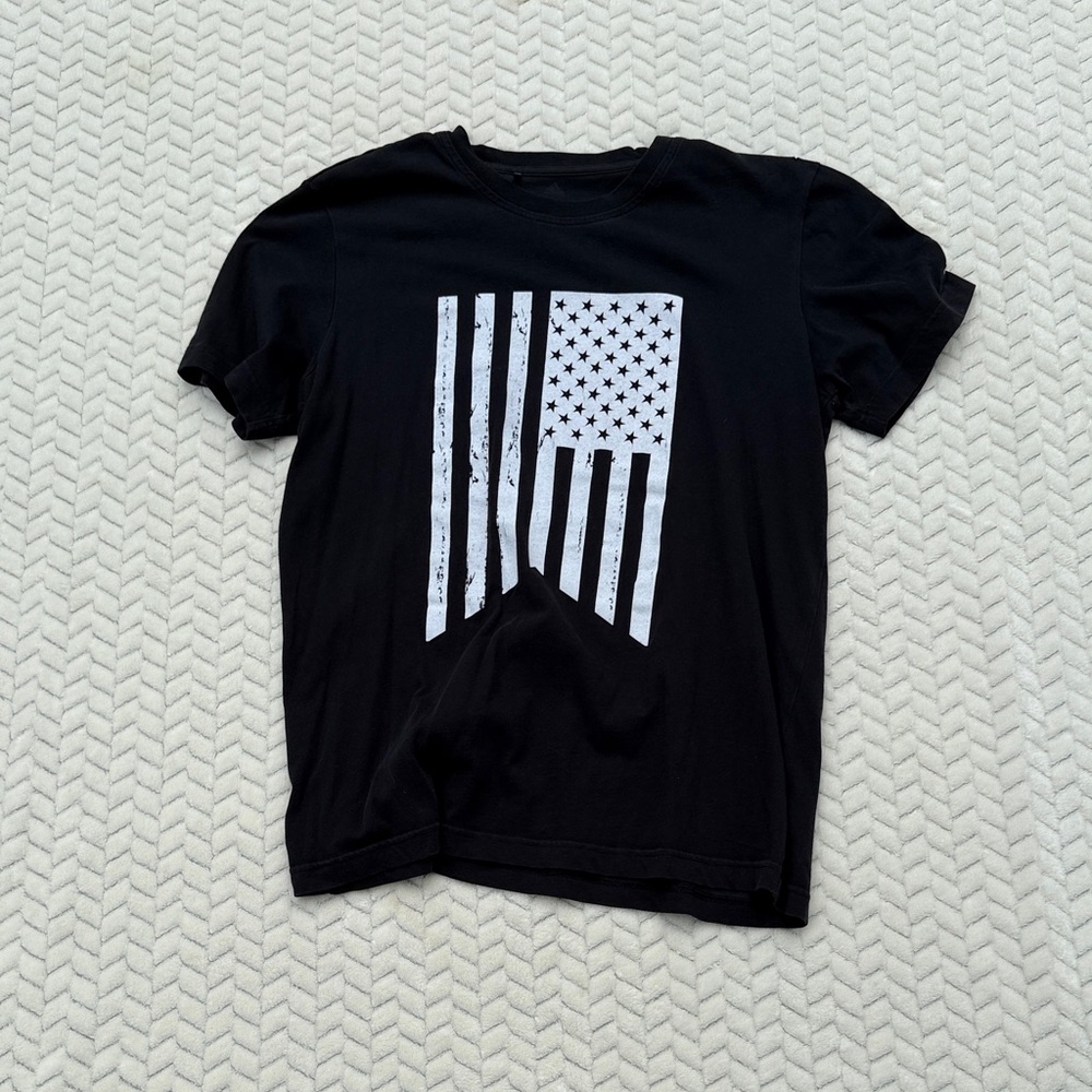 adidas Black and White Short Sleeve Tee